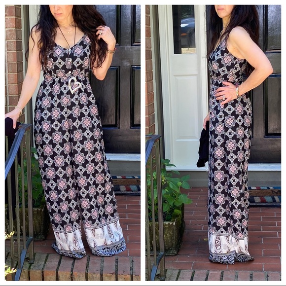 #03 GORGEOUS PRINT WIDE LEG TANK JUMPSUIT - Picture 3 of 16
